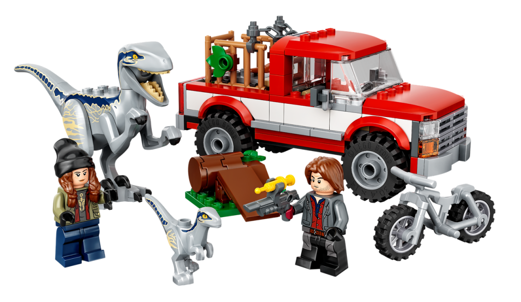 Lego Jurassic World La capture des Vélociraptors Beta et Blue - Aperçu commercial
